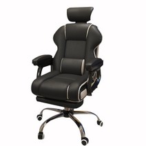 DLDZHT 다용도 컴퓨터 의자 사무실 의자 e스포츠의자 누울 수 있고 높낮이 조절 가능, 블랙