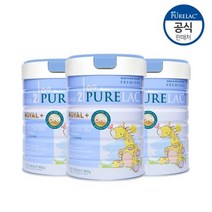 퓨어락 신생아분유 뉴질랜드 수입분유 All NEW 로열플러스 2단계 아기분유 아이사랑 800g 3캔 1세트, 5세트