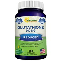 글루타치온 Reduced Glutathione 500mg Per Serving Supplement - 200 Capsules - B0743Y1CR4, 1개