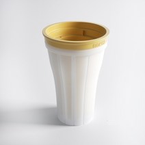 여름 아이스크림 메이커 수제 슬러시 컵 150 ml 빠른 냉동 스무디 밀크 쉐이크 병 튼튼한 스퀴즈 슬러시 메이커 컵, 150밀리리터, 노란색