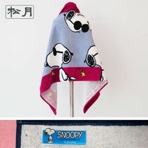 RT 송월 스누피 조이50 비치타월(50x100cm) 바스타올, 색상:진청
