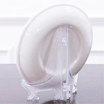 소홈 장식장 접시 스탠드 투명 거치대 2개 상장 액자 세우기 그릇 상패 진열
