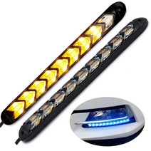 비상 자동차 방향 지시등, 12LED(화이트), 투명