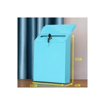 스탠드 우체통 주택 대형 벽걸이 우편함 방 외부 빈티지 철판 우편함 창의적인 집 장식125602, 17