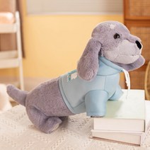 닥스훈트 인형 강아지 인형 댕댕이 멍멍이 봉제인형 조카 선물 인형선물 애착인형, 55cm, 그레이 닥스훈트 - 스웨터