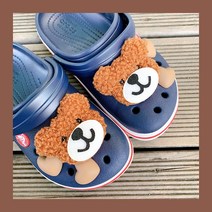 [SAMIN] 6P 초코뽀글이 곰돌이 슬리퍼 실내화 신발 악세서리 파츠 모음 고무파츠 LED 낱개