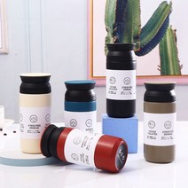 판촉물 기념품 대량 주문 각인 라벨 제작 스텐 텀블러, 트라벨350ml, 아이보리