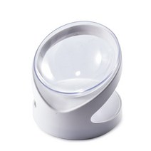 강아지대리석 강아지쿨매트 애견쿨매트 대리석매트 애완 동물 먹이 그릇 개/고양이용 스탠드 포함 척추 피더 보호 키티 플레이트 강아지 접시 마시는 병 개 물, [01] WHITE