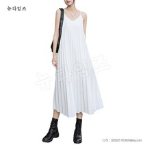 끈나시 원피스 여성 여름 블랙 패션롱스커트 뉴타임즈 C11 Y272W036