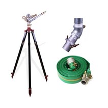 농업용대형스프링쿨러+호스연결구+조립형호스(40mmx50m) 텃밭물주기 자동물분사