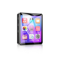 MP4 블루투스mp3 MP3 MP4 플레이어 블루투스 5.0 워크맨 .8 인치 풀 터치 스크린 지지대 AMV AVI 비디오 포, 0 black_0 6GB