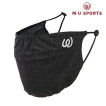 엠유스포츠 남성 2단 자외선 차단마스크 MU23A33UI51, BLK