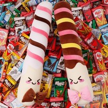 빼빼로데이선물 토이웍스 앙증리본 빼빼로 여자친구 인형 바디필로우 선물, 초코