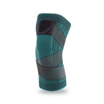 스포츠용품 액세서리 1PCS Knee Patella Protector Brace Silicone Spring Basketball Running Compression, 04 Green_03 L