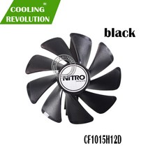 95MM CF1015H12D 기어 LED 쿨러 팬 교체 사파이어 니트로 RX590 RX580 RX570 RX480 RX470 4N001 02 20G 그래픽 카드 팬|cpu fa, 1개, Transparent, 단일
