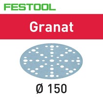 정품 페스툴 150mm 원형 샌드 페이퍼 Granat 샌딩 센딩 샌더 센더 툴보이 FESTOOL, 575157-120방 10장