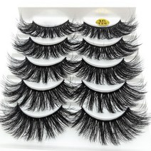 공연용속눈썹 착붙 아이돌 자석 자연스러운 인조 속눈썹 펌키트 5 쌍 6d 롱, 1쌍-sd11