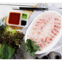 (제철광어!) 직접접아 바로떠서 보내드리는 자연산 광어회(1kg/300g), 광어300g