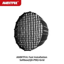 라앤모 스튜디오스탠드조명 AMBITFUL QDP70 70CM QDP90 90CM QDP120 120CM Bowens Elincrhom Profoto 마운트 용 파라볼릭 딥 소프트, for Elinchrom Mount+QD-P90 add