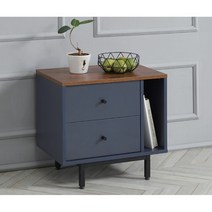 인더스트리얼 2단 거실 보조장(60cm 4종) 원룸 폭좁은 포인트 자취방 수납, 화이트_오픈