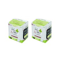 허브랑목화랑만나해피한날 리얼 울트라 슬림 오버나이트 생리대 날개형, 8개입, 2팩