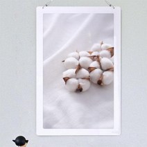 nt331-행잉액자 따스한목화(사각세로대형) 타입2