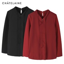 [샤트렌] 스위트 하트 네크라인 프릴 블라우스