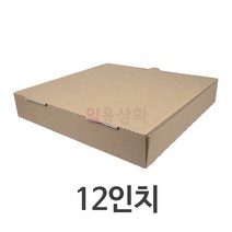 손잡이 피자박스 HC 12인치 305x305x45mm 100매 크라프트 합지, 단품, 단품
