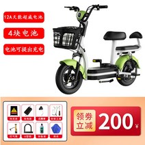 전기 자전거 출퇴근 중국 휴대용 로드 가성비 클래식 접이식 전동 배달 배달 고성능, 48V, 0Ah, 그린 + 12A 슈퍼웰 배터리