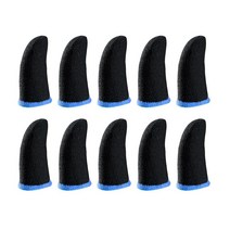 Gaming Glove Sensitive Anti-slip Gamer Finger Cover For Mobile Games PUBG, 검은색