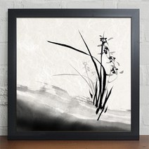 꾸밈 iw426-수묵화동양란인테리어액자 액자, 화이트-D타입-난초2