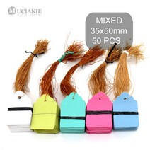 분갈이매트 유연한 PVC 플라스틱 모종 정원 꽃 접시 50 개 식물 마커 레이블 스트립 라인 행잉 태그 도구, 06 FxMixed xAB609C