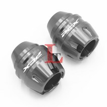 라이더무드 혼다 pcx125 머플러 슬라이더 프론트 포크 배기관 보호 범퍼 가드 튜닝, PCX 프론트 - 티타늄, 1개