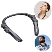 ELSECHO 웨어러블 넥밴드 블루투스 스헤드폰, 푸른 색