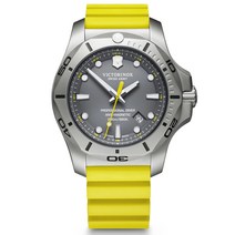 [빅토리녹스] 손목시계 I.N.O.X. PROFESSIONAL DIVER 샌드 블라스트 가공 스테인리스 스틸 케이스(316 L단조) 그레이 다이얼 옐로우 바 스트랩 241844 맨즈 정규 수입품 옐로우