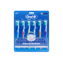 오랄비 후레쉬 클린 부드러운모 큰 헤드40모 칫솔 6개입 1팩