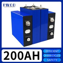 Lifepo4 3.2V 200AH 태양 전지 딥 사이클 리튬 철 인산염 배터리 전기 전원 시스템 EV rv, 01 1PCS