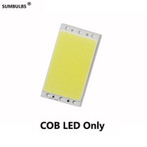 ed 차량용 간판 전광판 밝기 조절 DC 12V COB LED 패널 조명 94x50MM 15W RF 원격 컨트롤러와 밝고 자연 차, 03 Warm White 3000K, 02 LED COB Only