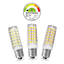LED앤샵 LED 콘램프 옥수수전구 냉장고전구 5W 주광색 전구색 (14B 17B 26B) led전구e14 전구 led전구 e14전구 e17전구 작은소켓전구, 전구색(주황빛), 1개