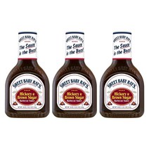 Sweet Baby Ray 히코리 브라운 슈가 바베큐 소스 510g 3팩, 1개