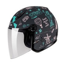 SOL 헬멧 27Y 트레블 무광 그레이 핑크, S