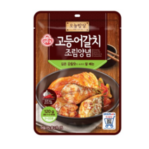 (실온)[오뚜기]오늘밥상 고등어갈치조림양념120g, 3개, 120g