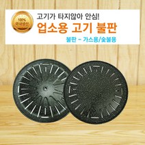 뉴테크 마블원형 가스용 숯불용 고기 삼겹살불판 직경 295mm