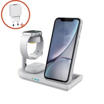 3in1 무선충전기 스마트폰 갤럭시워치5 버즈프로 동시충전 삼성기기, 갤럭시네이비f5+18W충전기