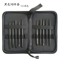 도자기굽기 물레 흙 재료 점토 스테인레스 스틸 도자기 점토 조각 도구 칼 호박 스크레이퍼 폴리머, black10pcs-bag