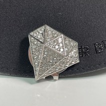 큐빅 다이아몬드 골프 볼마커 가성비 라운딩용품, 실버