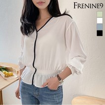 프리나인 프리나인 랍빠스모크블라우스FB11088A