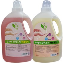 수피아 버블워시(거품비누) + 핸드워시(물비누) 4.2kg 리필용 손세정제 대용량 업소용 휴게소 화장실