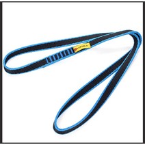 등반용하네스 클라이밍하네스 레펠하네스 등산용하네스 야외 암벽 등반 장비 플랫 벨트 링 등반 플랫 벨트 베어링 벨트 보안 형성 속도 60-150, 파란색 150cm