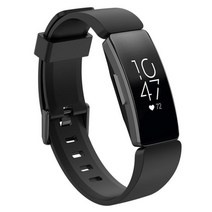 Fitbit Inspire / HR 용 손목 스트랩 시계 밴드 활동 추적기 스마트워치 교체용, Black_S Size